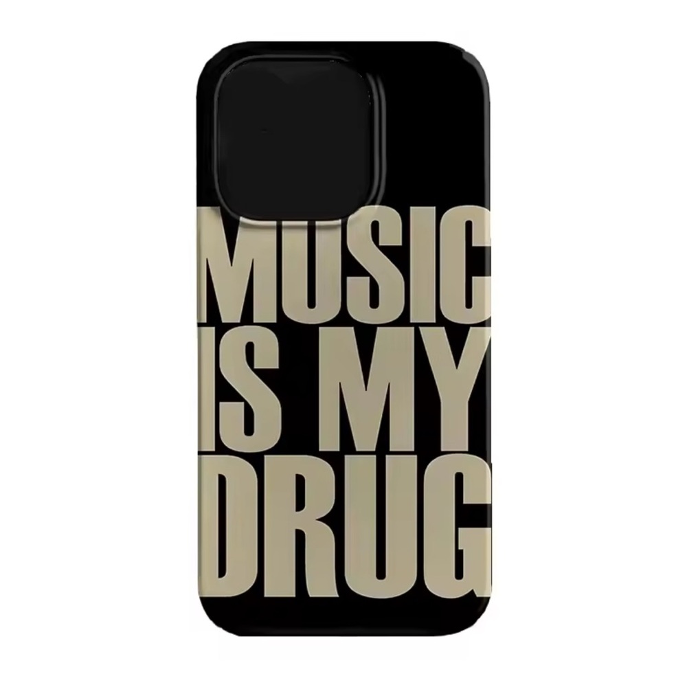Stylish Black and Cream Custom made iPhone Case - Music Enthusiast's Choice